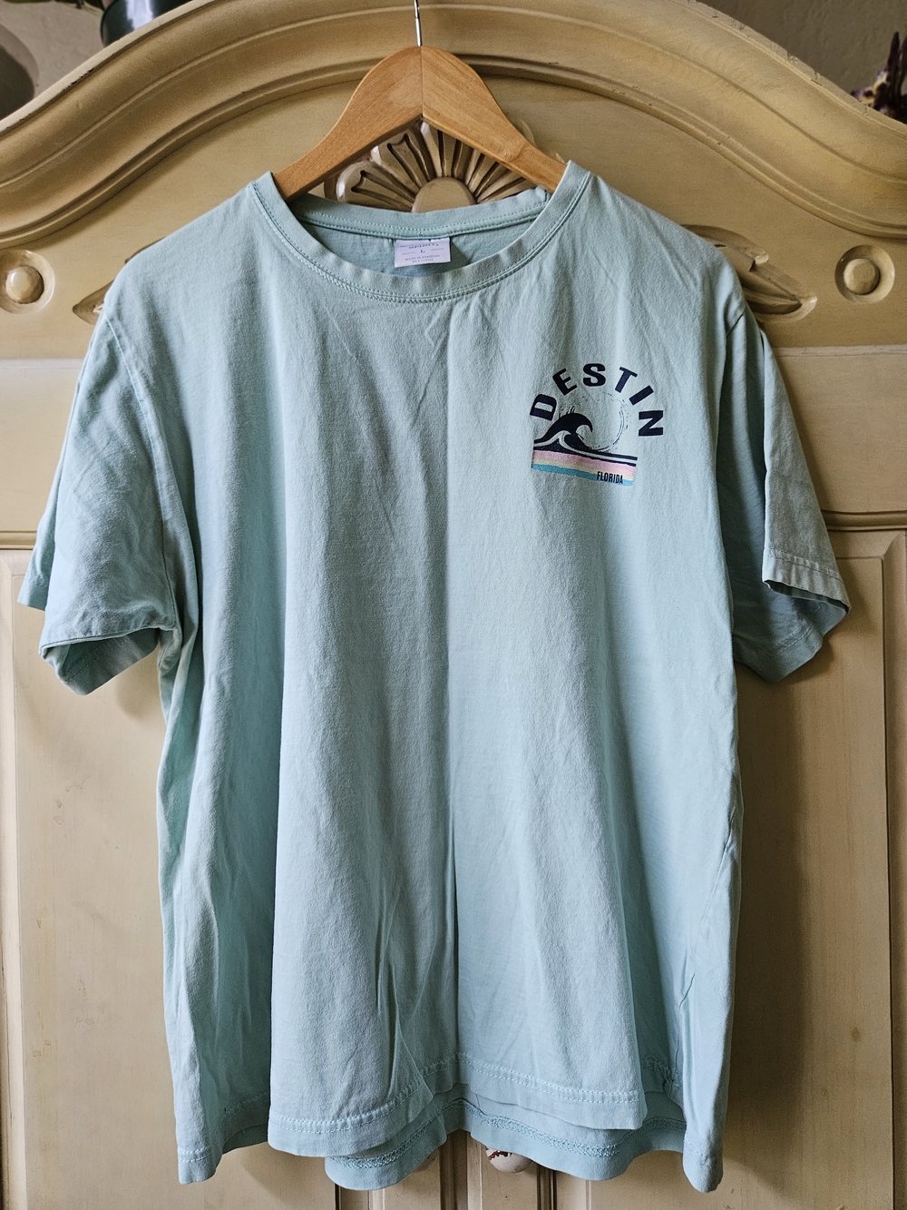 Men's Light Aqua Destin Graphic Short-Sleeve Tee